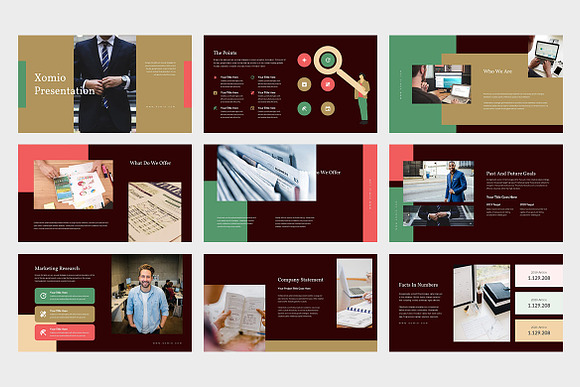 Xomio : Business Report Keynote in Keynote Templates - product preview 7