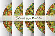 Orient Mandalas Vector Collection