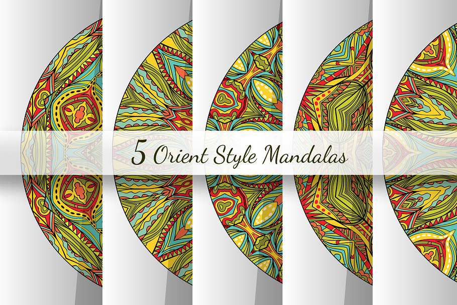 Orient Mandalas Vector Collection in Patterns - product preview 8