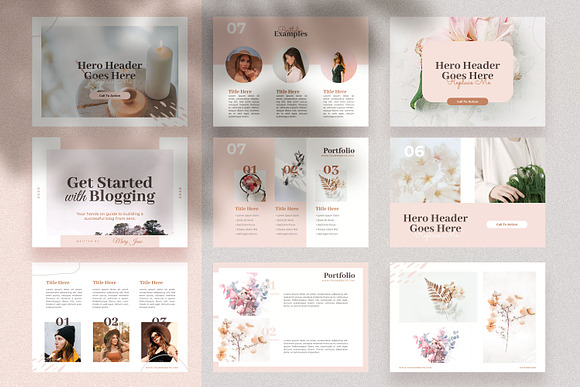 Creative Blogger Ebook Templates in Magazine Templates - product preview 7