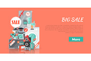 Big Super Web Sale Banner. Household