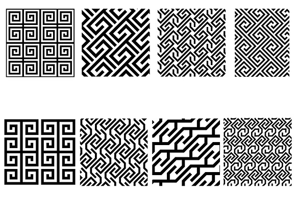 Geometric Seamless Patterns in Patterns - product preview 1