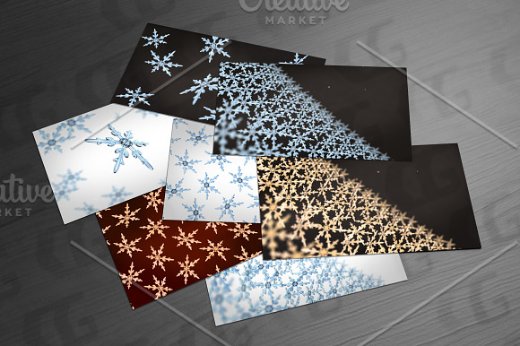 Snowflakes Black and white tone in Illustrations - product preview 1