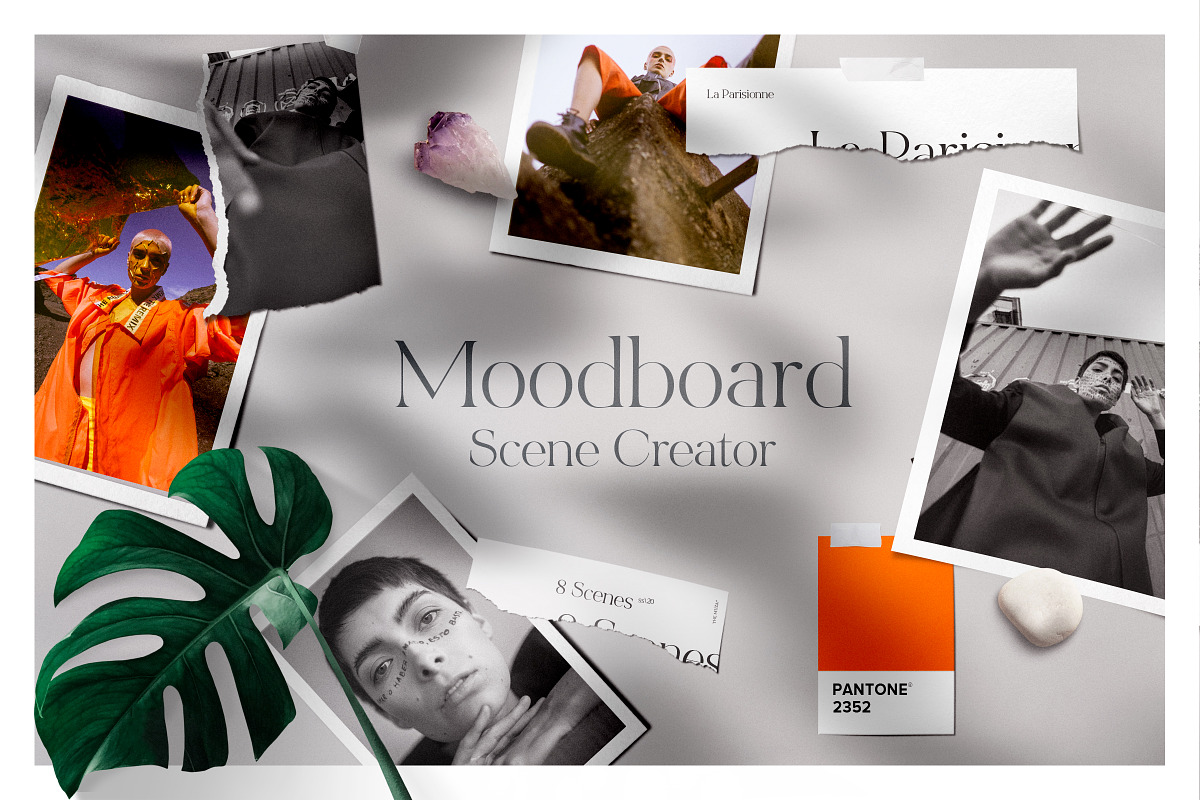 MoodBoard Mockup in Scene Creator Mockups - product preview 8