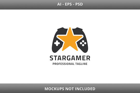 Star Gamer Logo in Logo Templates - product preview 1