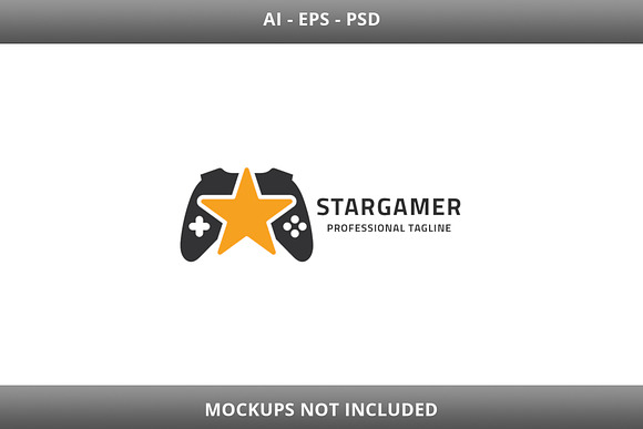 Star Gamer Logo in Logo Templates - product preview 2