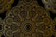 Gold mandala pattern