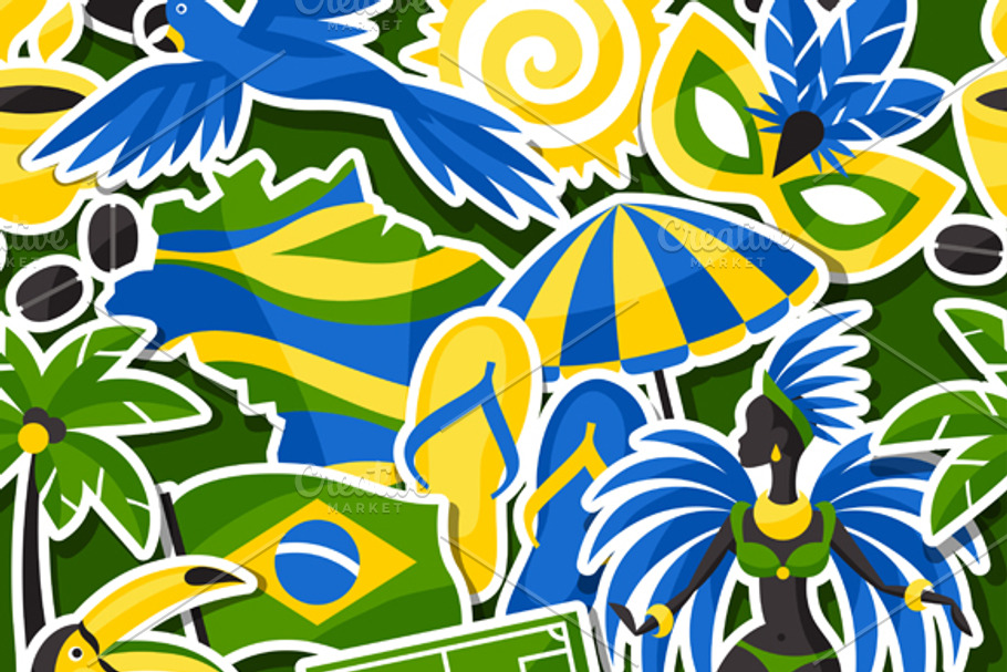 Brazil seamless patterns. in Patterns - product preview 8