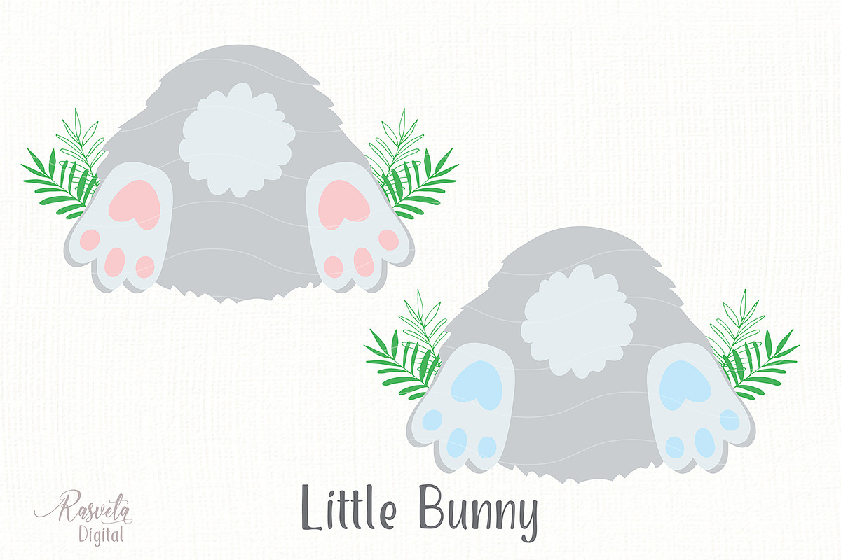 Cute Little Easter Bunny Clipart 3 in Illustrations - product preview 8