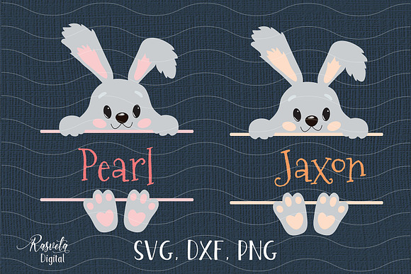 Cute Little Easter Bunny Clipart 6 in Illustrations - product preview 1