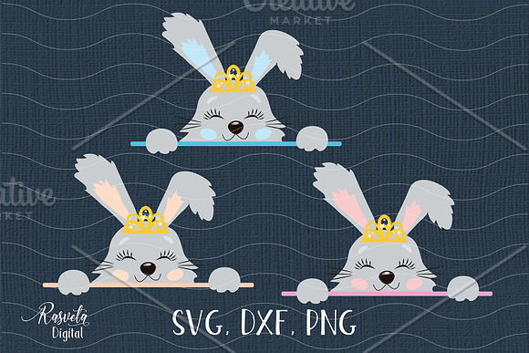 Cute Little Easter Bunny Clipart 7 in Illustrations - product preview 1