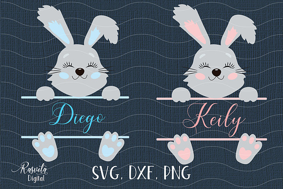 Cute Little Easter Bunny Clipart 10 in Illustrations - product preview 1