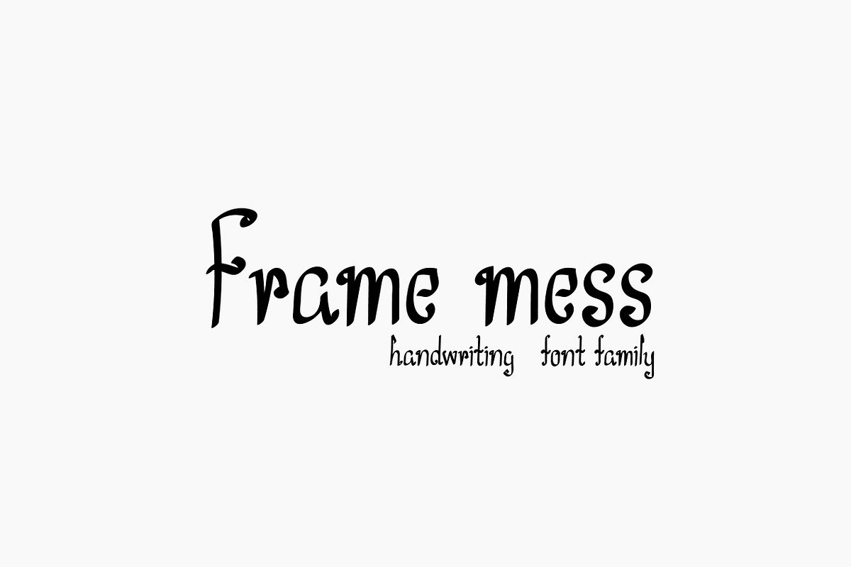 Frame mess in Script Fonts - product preview 8