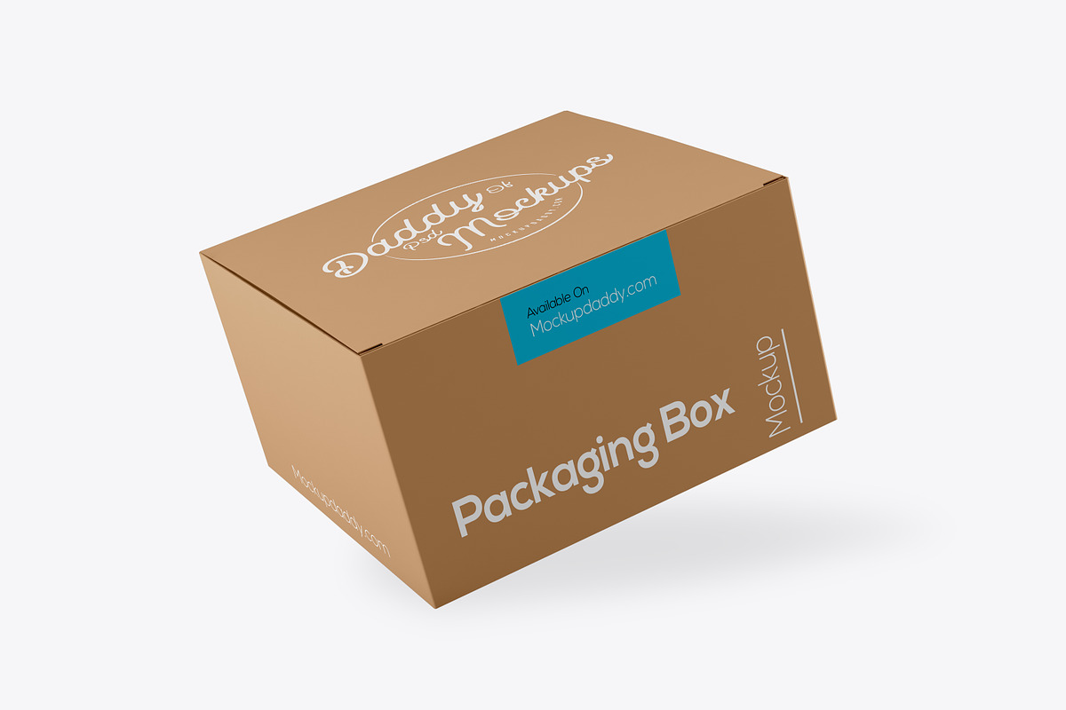 Square Card Board Box Mockup in Branding Mockups - product preview 8