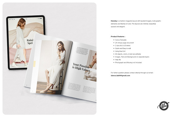 Canva Fashion Magazine | Hansley in Magazine Templates - product preview 1