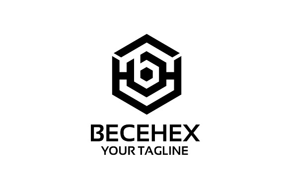 letters b hexagon – Logo Template in Logo Templates - product preview 1