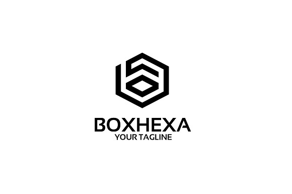 box hexa – Logo Template in Logo Templates - product preview 1