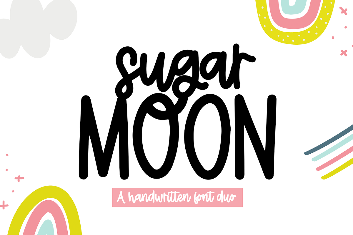 Sugar Moon | Handwritten Font Duo in Display Fonts - product preview 8