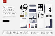 Airlines Company Identity 2 Mock-up