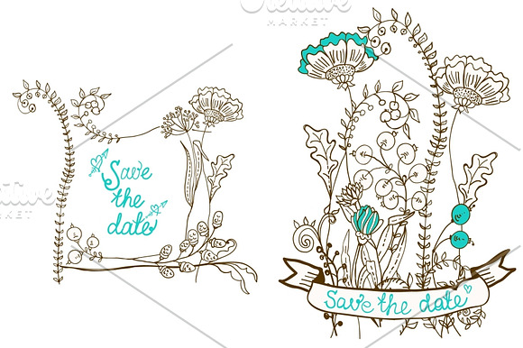 Cute flowers in Illustrations - product preview 2