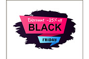Discount -25% Off Black Friday