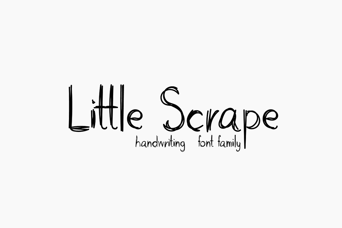 Little Scrape in Script Fonts - product preview 8