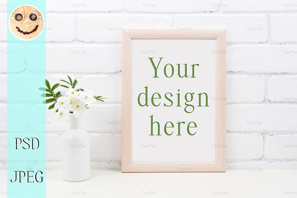 Wooden frame mockup in Mockup Templates - product preview 2