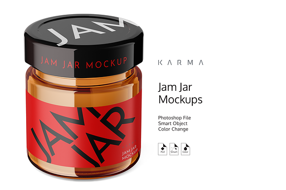 Jar Jam Mockup 3 in Product Mockups - product preview 1