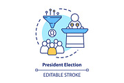President election concept icon