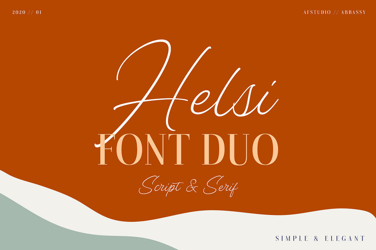 Helsi - Font Duo Script & Serif in Display Fonts - product preview 8