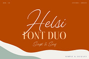 Helsi - Font Duo Script & Serif