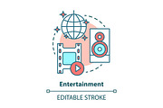 Entertainment concept icon