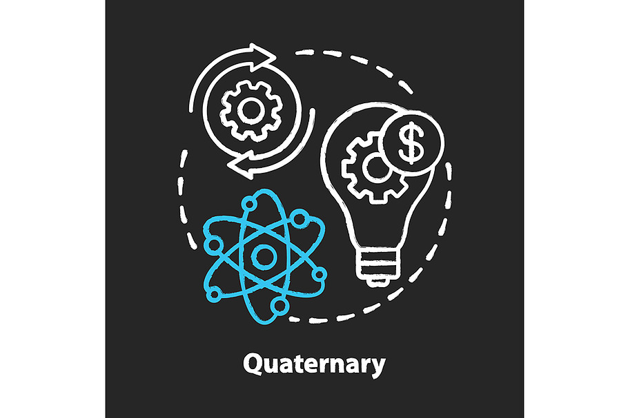 Quaternary chalk concept icon