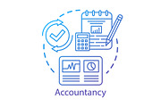Accountancy concept icon