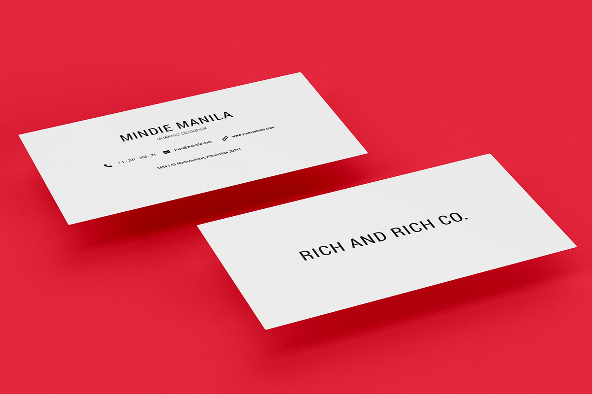 Simple Elegant White Business Card in Business Card Templates - product preview 8