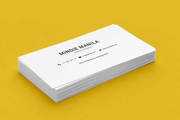 Simple Elegant White Business Card in Business Card Templates - product preview 1