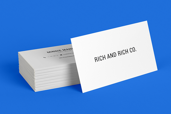 Simple Elegant White Business Card in Business Card Templates - product preview 2