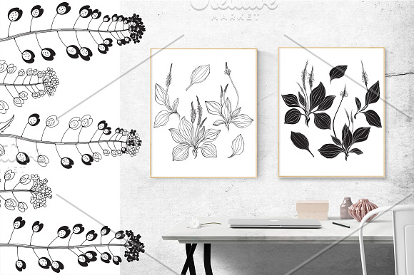 Wildherbs and flowers. in Objects - product preview 1