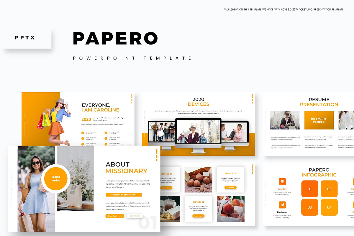 Papero - Powerpoint Template in PowerPoint Templates - product preview 8