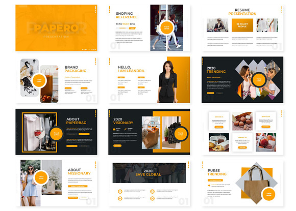 Papero - Powerpoint Template in PowerPoint Templates - product preview 1