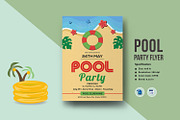 Pool Party Flyer Template-V1216