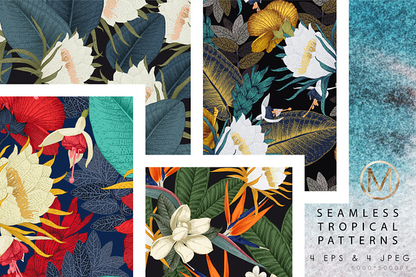 Tropical patterns (VECTOR- EPS10)