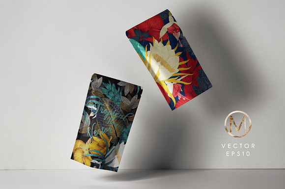Tropical patterns (VECTOR- EPS10) in Patterns - product preview 4