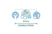 Bullying concept icon