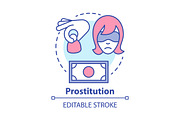 Prostitution concept icon