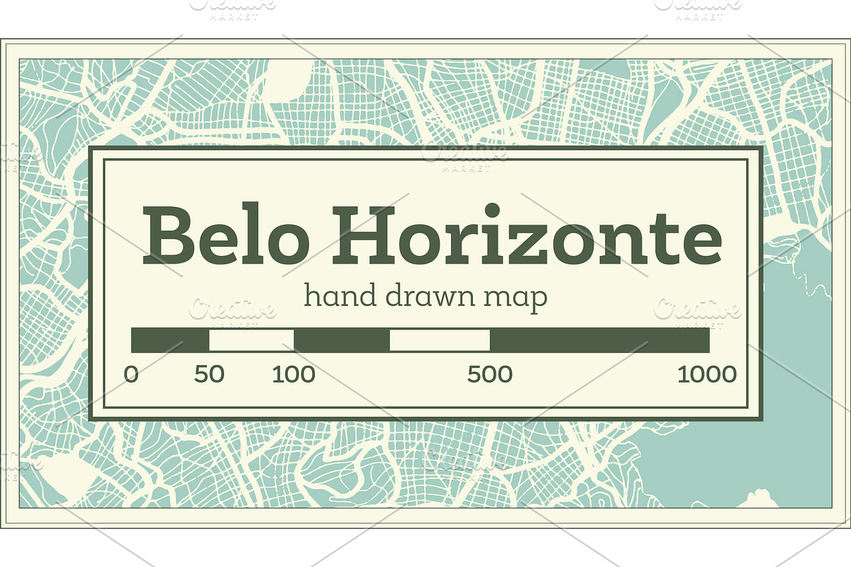 Belo Horizonte Brazil City Map in Illustrations - product preview 8