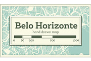 Belo Horizonte Brazil City Map