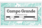 Campo Grande Brazil City Map