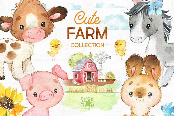 Cute Farm. Country Collection