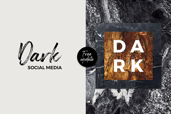 Dark Social Media Pack in Social Media Templates - product preview 3